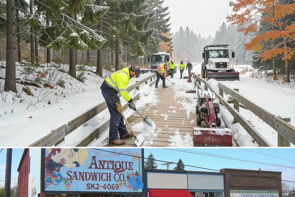 Retail Store Sidewalk Clearing in Ruston, Pierce County, WA - Retail sidewalk risk is highest from late November through February, especially during daytime thaw-refreeze that rebuilds ice at...