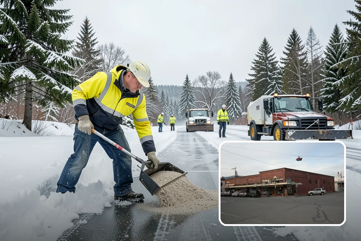 Retail Store Sidewalk Clearing in Sedro-Woolley, Skagit County, WA - Keeps your doors open and customers arriving during winter weather