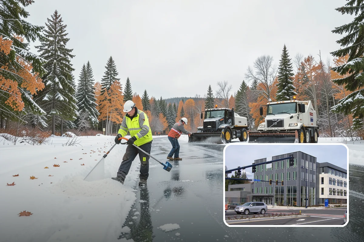 Retail Store Sidewalk Clearing in Shoreline, King County, WA - Keeps your doors open and customers arriving during winter weather