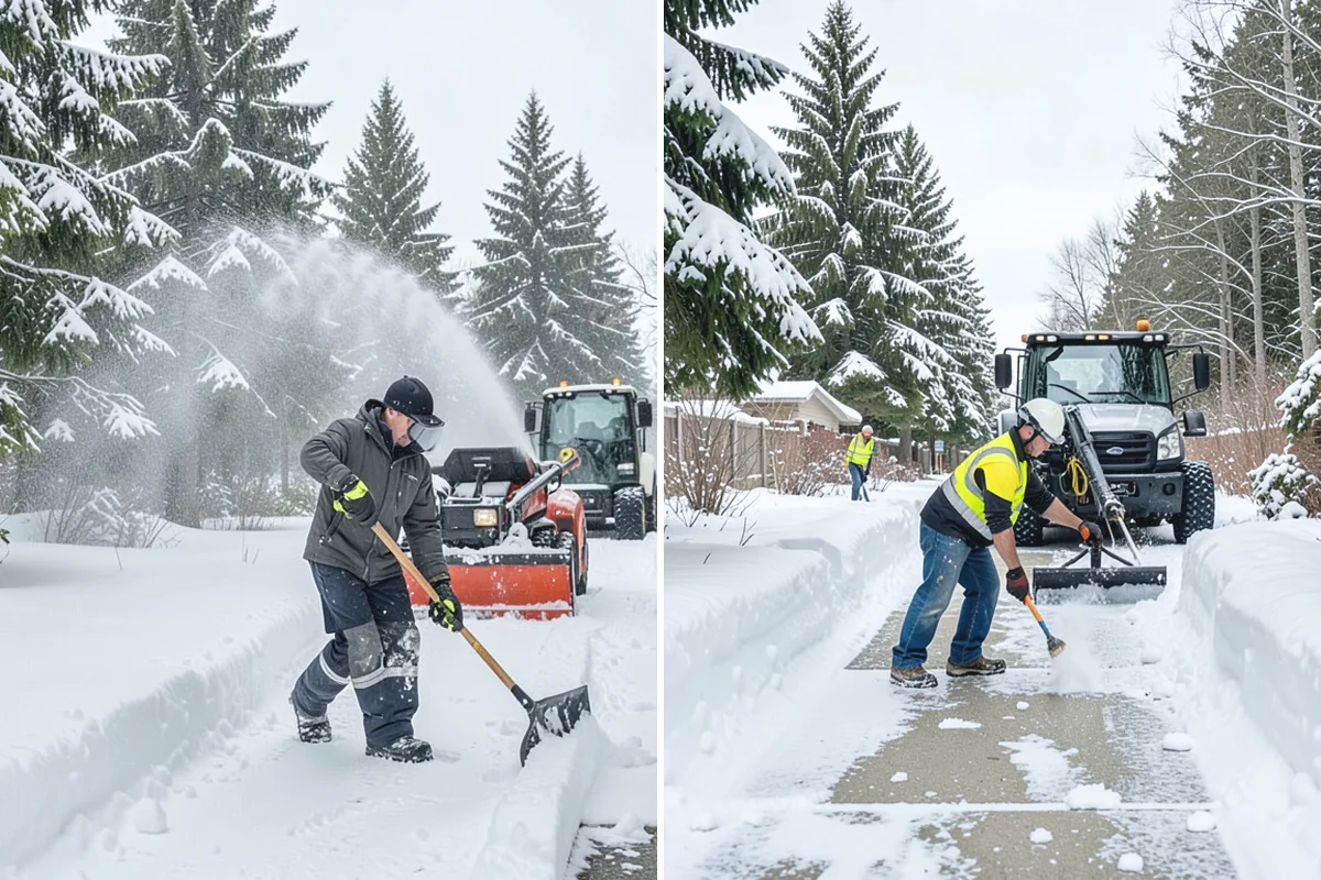 Retail Store Sidewalk Clearing in Skykomish, King County, WA - Clear the entry apron and storefront walk before opening