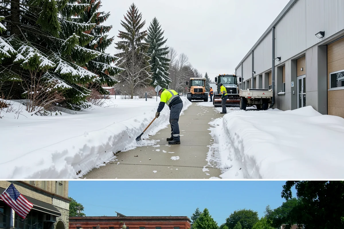 Retail Store Sidewalk Clearing in Snohomish, Snohomish County, WA - Retail sidewalk risk is highest from late November through February, especially during daytime thaw-refreeze that rebuilds ice at...
