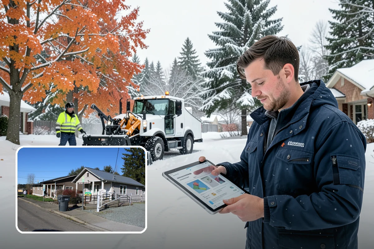 Retail Store Sidewalk Clearing in South Prairie, Pierce County, WA - Keeps your doors open and customers arriving during winter weather