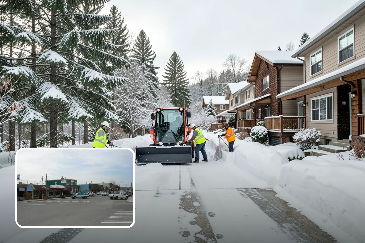 Retail Store Sidewalk Clearing in Stanwood, Snohomish County, WA - Keeps your doors open and customers arriving during winter weather