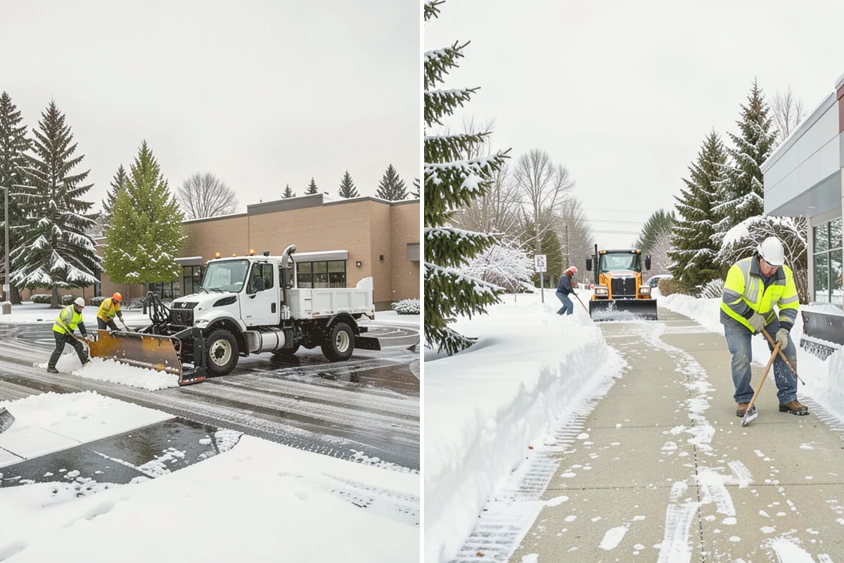 Retail Store Sidewalk Clearing in Stanwood, Snohomish County, WA - Clear the entry apron and storefront walk before opening