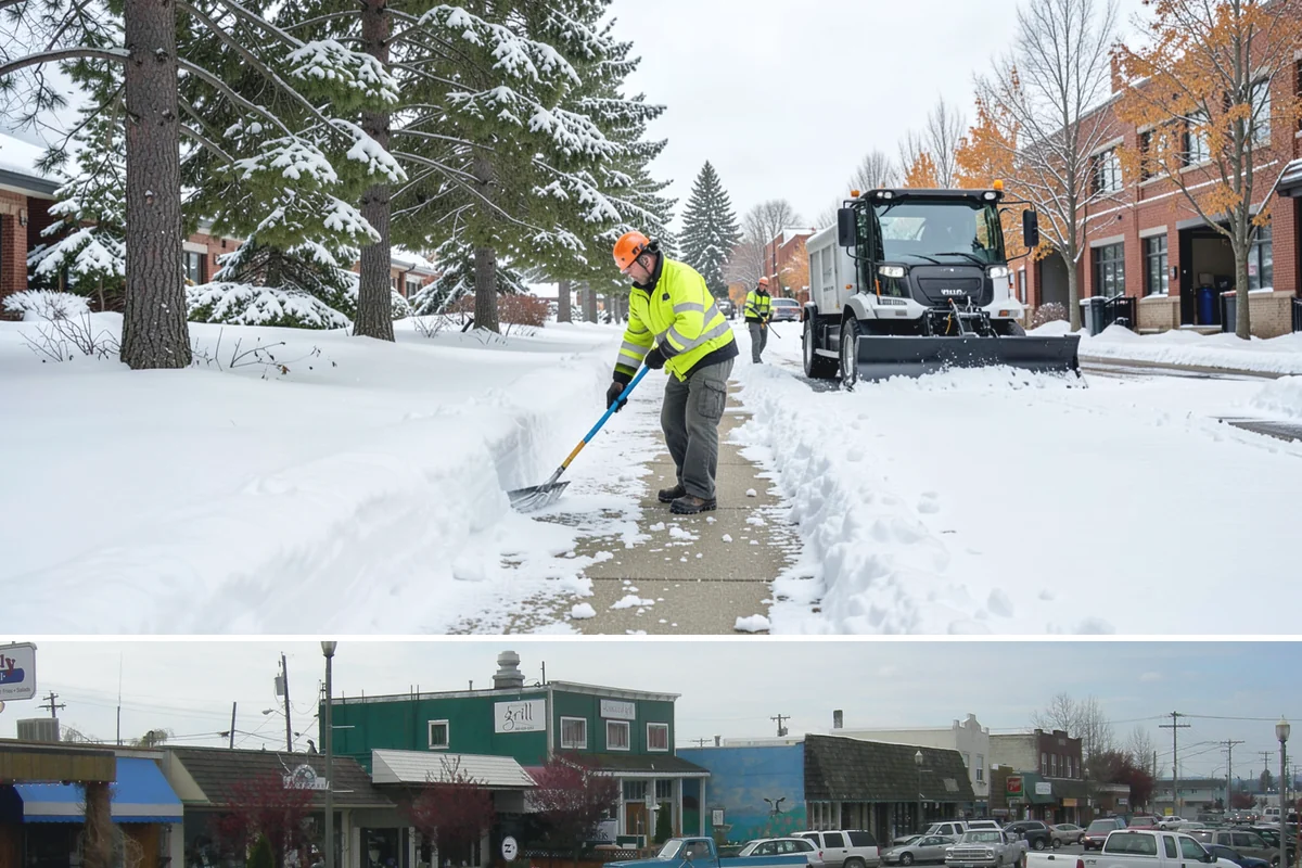 Retail Store Sidewalk Clearing in Stanwood, Snohomish County, WA - Retail sidewalk risk is highest from late November through February, especially during daytime thaw-refreeze that rebuilds ice at...