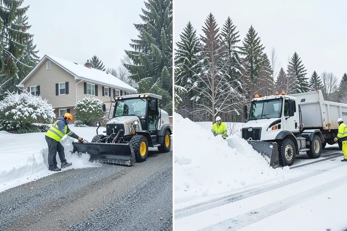Retail Store Sidewalk Clearing in Sumner, Pierce County, WA - Clear the entry apron and storefront walk before opening