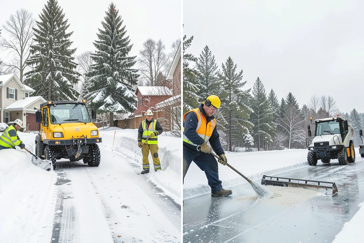 Retail Store Sidewalk Clearing in Tukwila, King County, WA - Clear the entry apron and storefront walk before opening