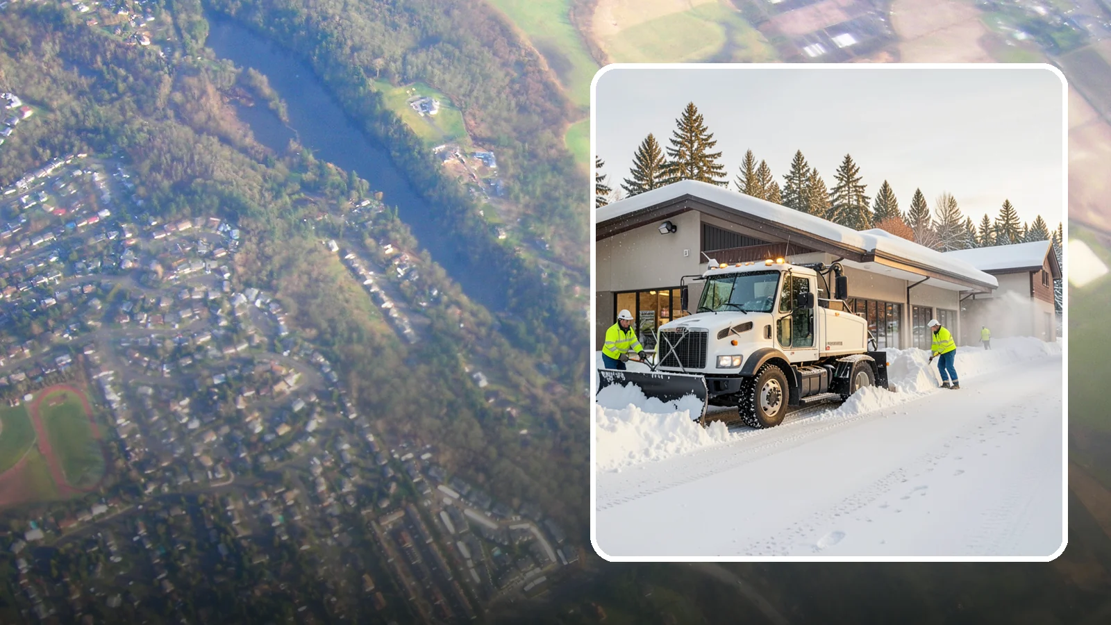 Retail Store Snow Plowing in Algona, King County, WA - We plow retail storefronts and customer lots before open so shoppers reach your doors on safe, clear pavement.