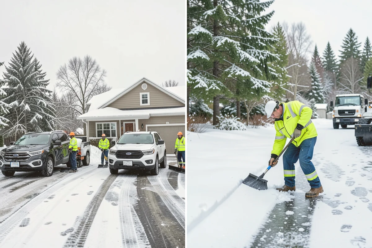 Retail Store Snow Plowing in Algona, King County, WA - Set a pre-open completion time based on your store hours