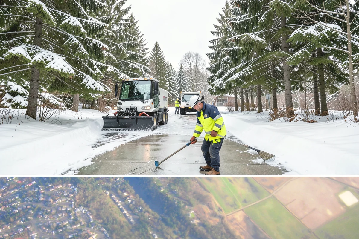 Retail Store Snow Plowing in Algona, King County, WA - Line up service before the holiday shopping season so a surprise storm never closes your doors.