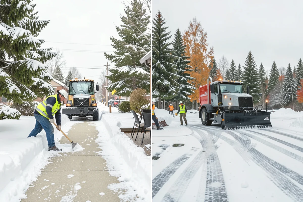Retail Store Snow Plowing in Anacortes, Skagit County, WA - Set a pre-open completion time based on your store hours