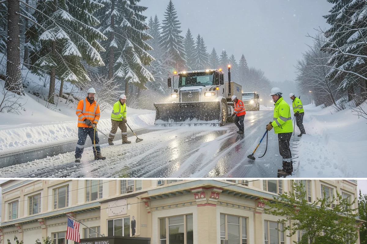 Retail Store Snow Plowing in Anacortes, Skagit County, WA - Line up service before the holiday shopping season so a surprise storm never closes your doors.