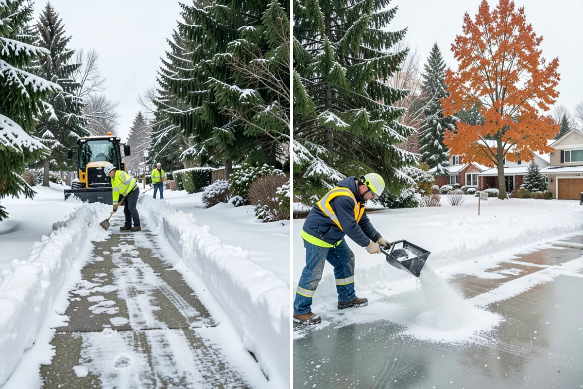 Retail Store Snow Plowing in Arlington, Snohomish County, WA - Set a pre-open completion time based on your store hours