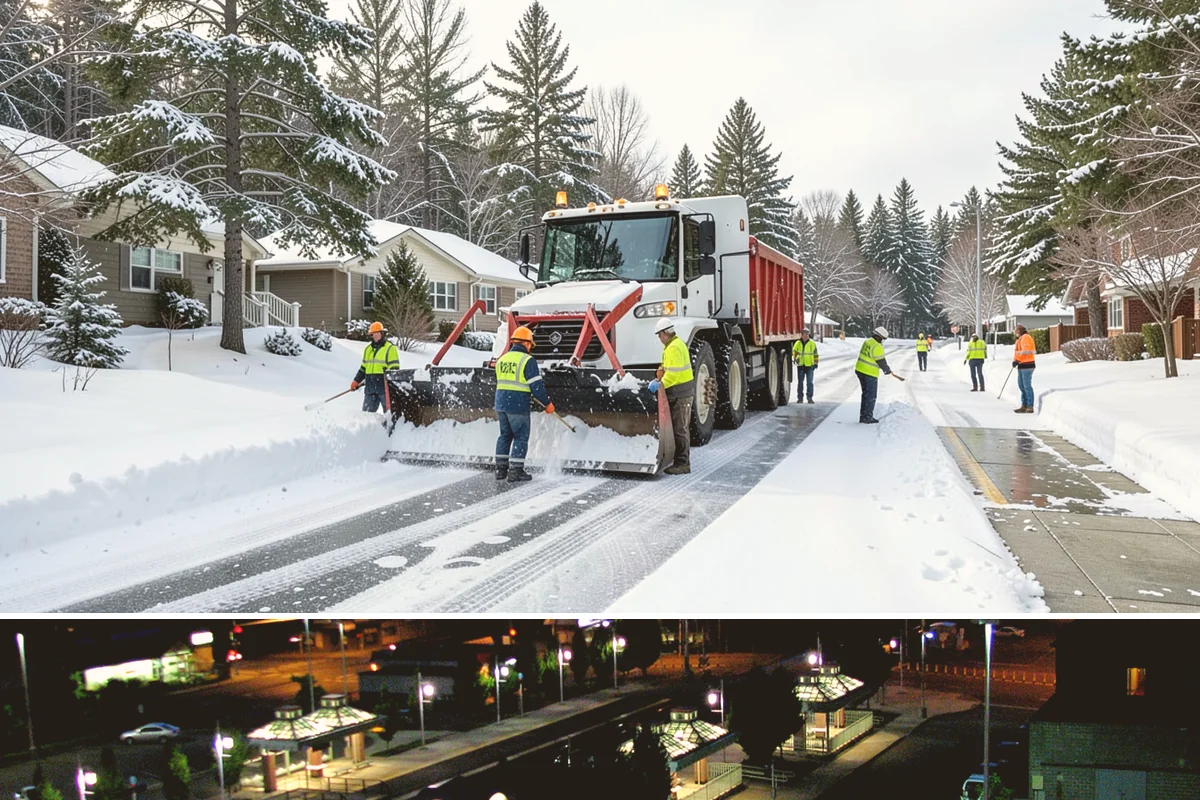Retail Store Snow Plowing in Auburn, King County, WA - Line up service before the holiday shopping season so a surprise storm never closes your doors.