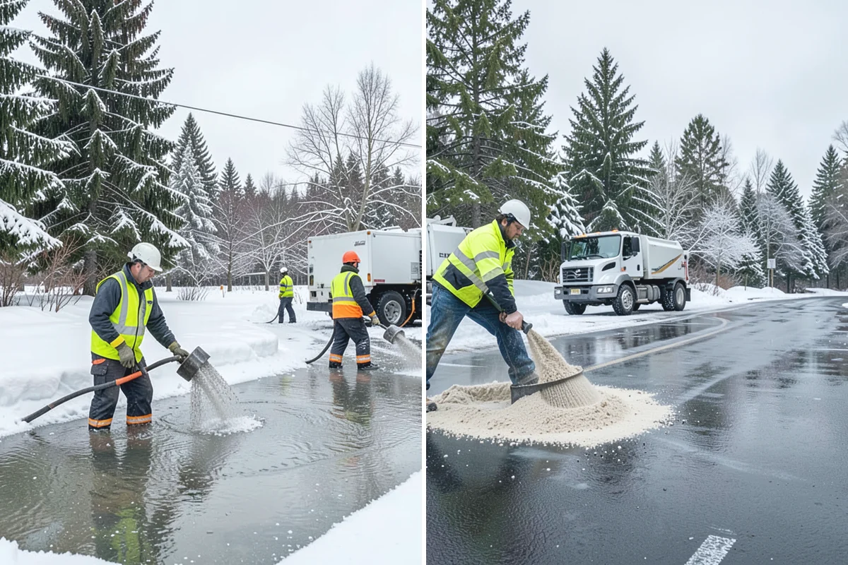Retail Store Snow Plowing in Beaux Arts Village, King County, WA - Set a pre-open completion time based on your store hours