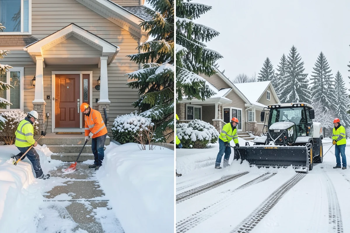 Retail Store Snow Plowing in Bonney Lake, Pierce County, WA - Set a pre-open completion time based on your store hours