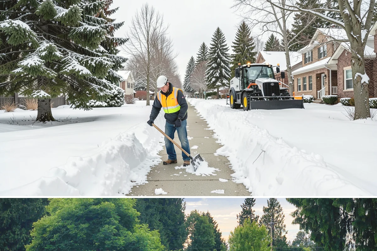 Retail Store Snow Plowing in Bonney Lake, Pierce County, WA - Line up service before the holiday shopping season so a surprise storm never closes your doors.
