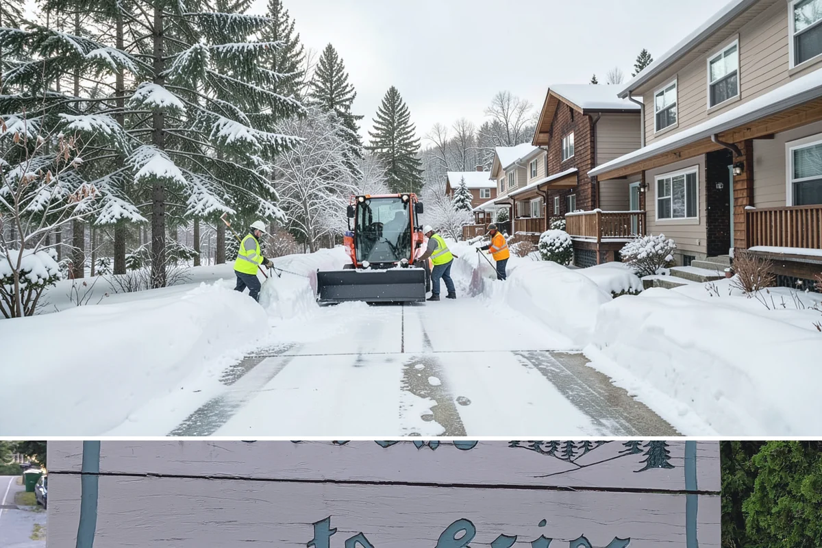 Retail Store Snow Plowing in Brier, Snohomish County, WA - Line up service before the holiday shopping season so a surprise storm never closes your doors.