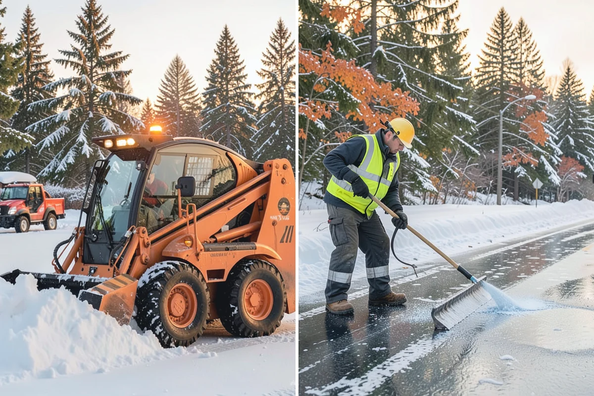 Retail Store Snow Plowing in Buckley, Pierce County, WA - Set a pre-open completion time based on your store hours