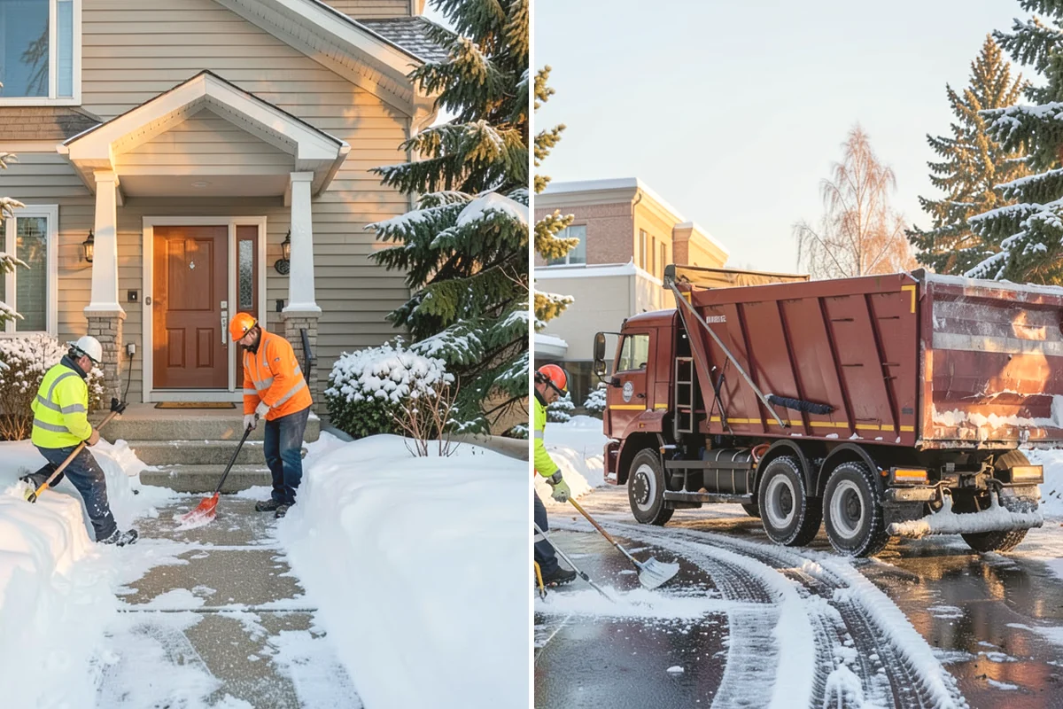 Retail Store Snow Plowing in Burien, King County, WA - Set a pre-open completion time based on your store hours