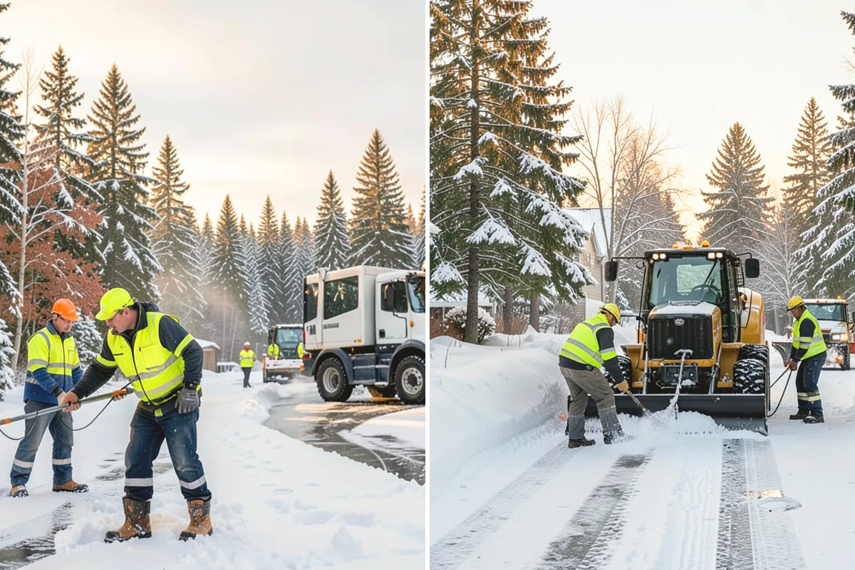 Retail Store Snow Plowing in Burlington, Skagit County, WA - Set a pre-open completion time based on your store hours
