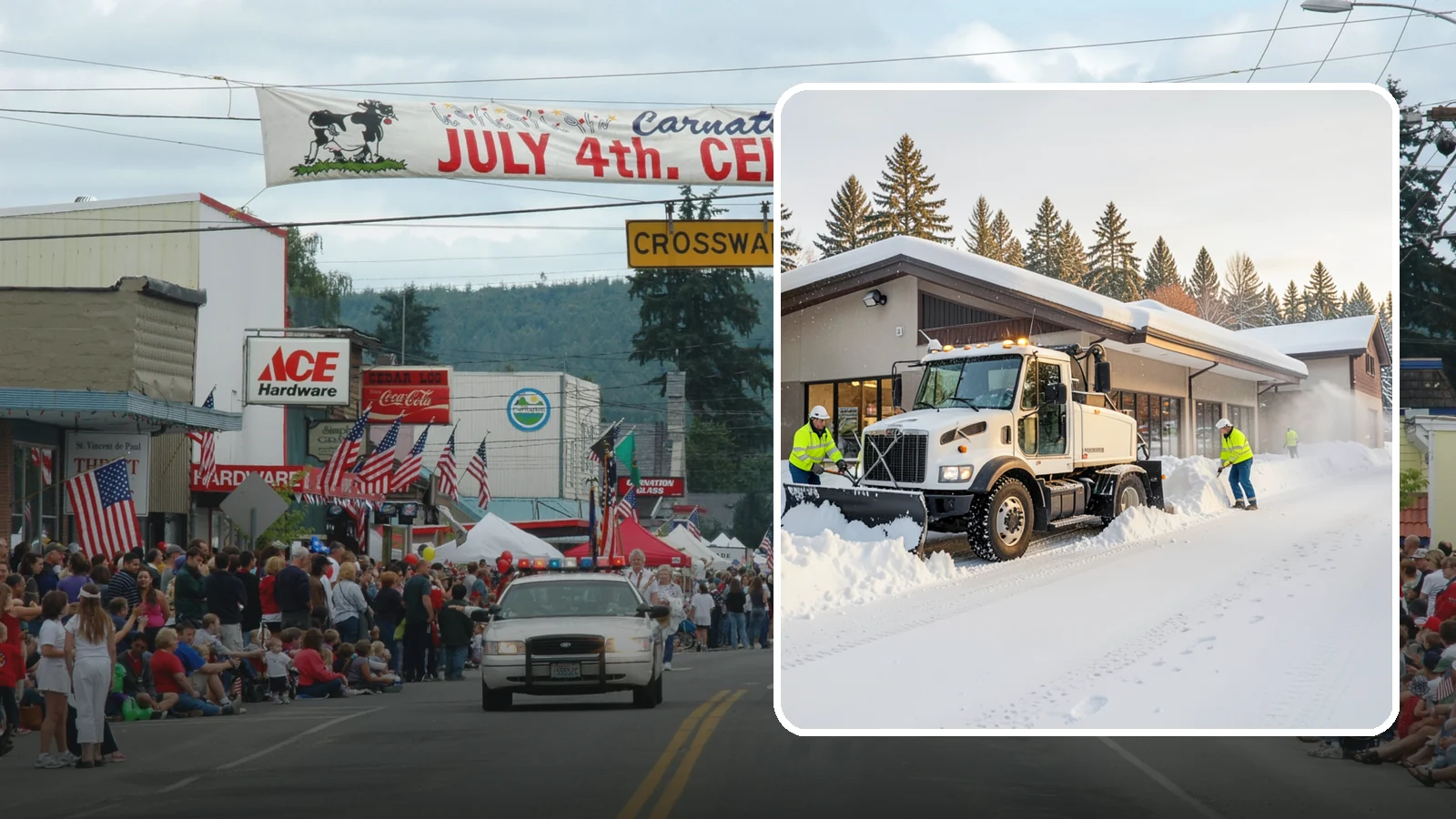Retail Store Snow Plowing in Carnation, King County, WA - We plow retail storefronts and customer lots before open so shoppers reach your doors on safe, clear pavement.
