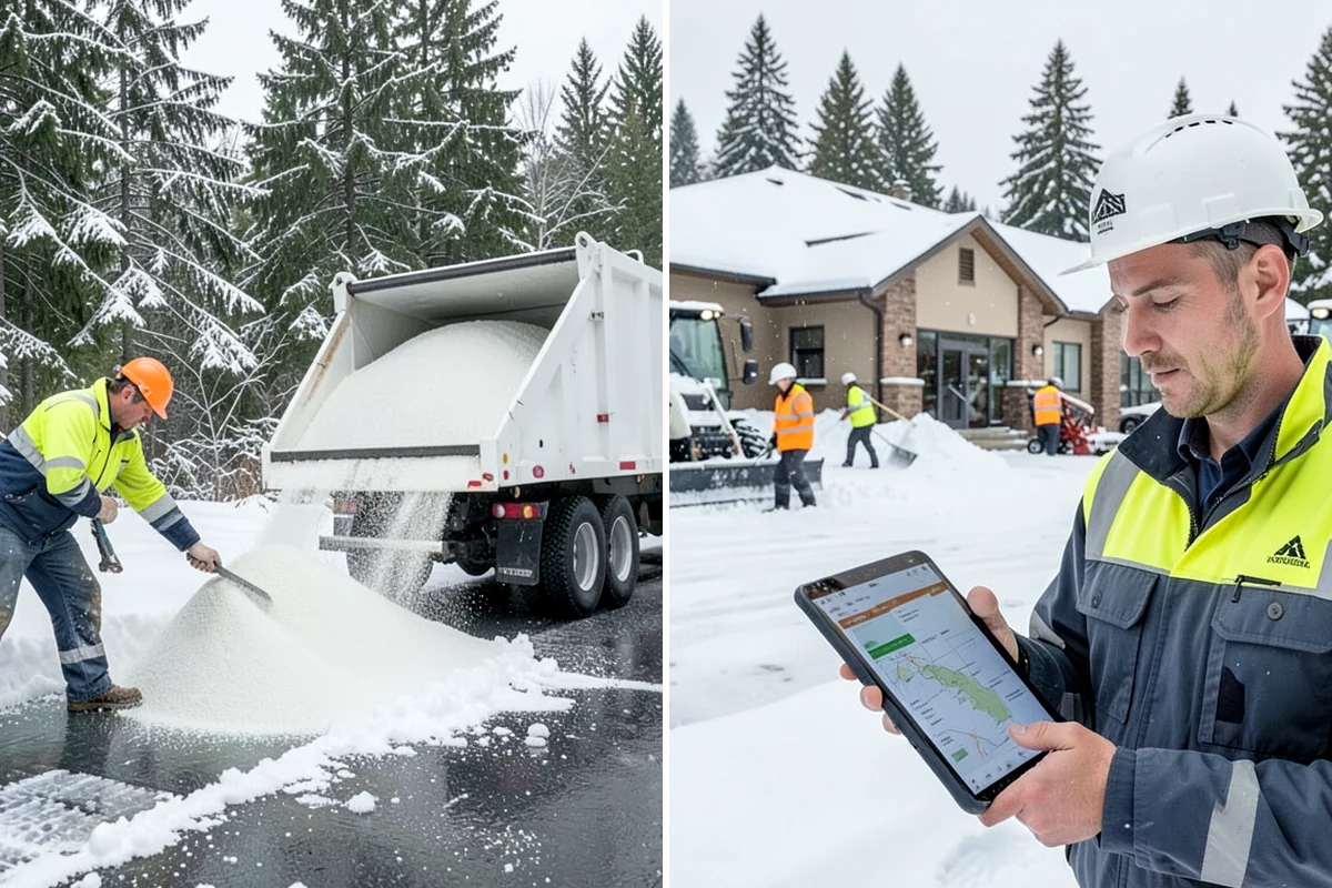 Retail Store Snow Plowing in Concrete, Skagit County, WA - Set a pre-open completion time based on your store hours