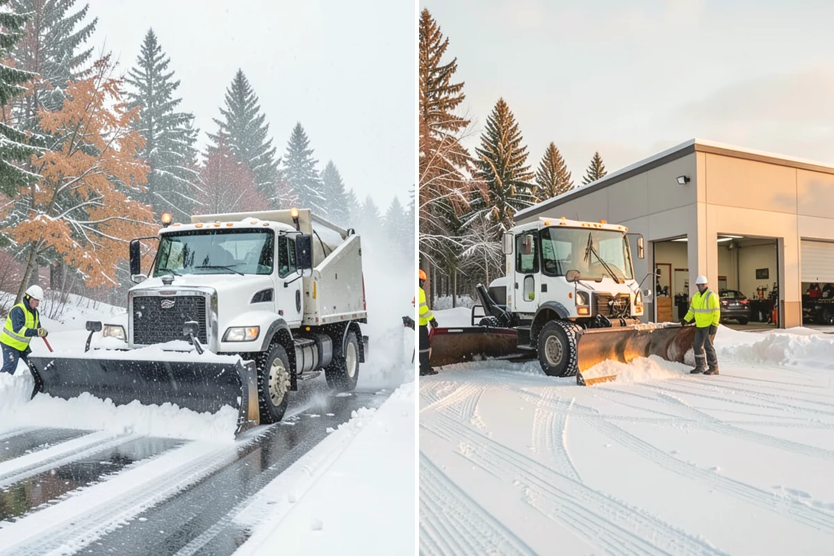 Retail Store Snow Plowing in Covington, King County, WA - Set a pre-open completion time based on your store hours