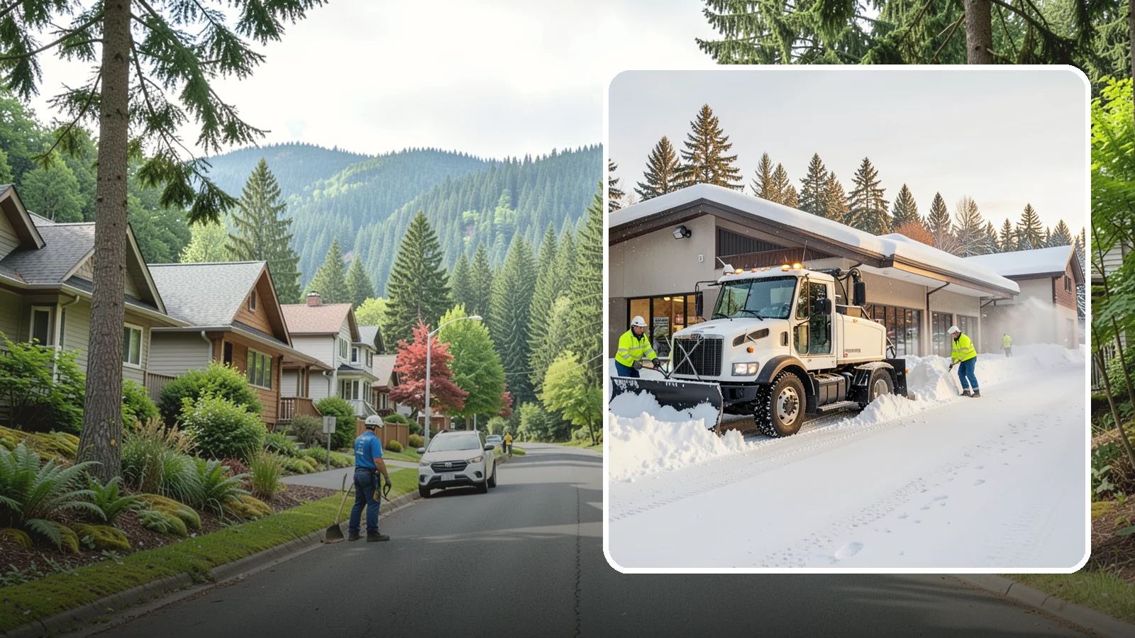 Retail Store Snow Plowing in Darrington, Snohomish County, WA - We plow retail storefronts and customer lots before open so shoppers reach your doors on safe, clear pavement.