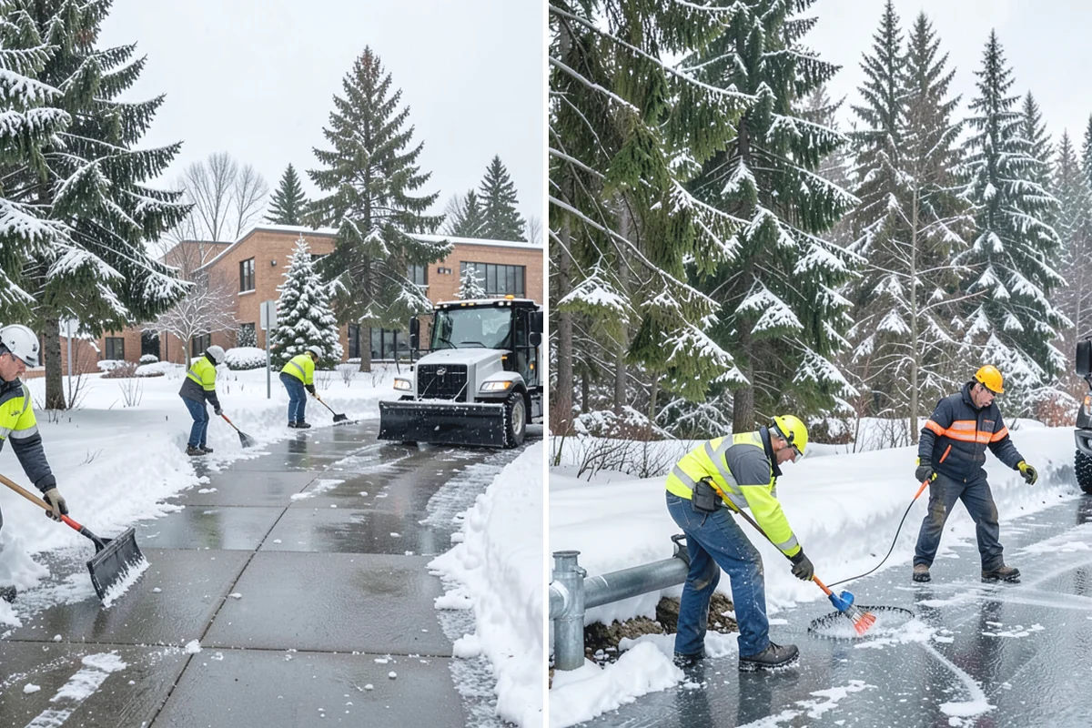 Retail Store Snow Plowing in Darrington, Snohomish County, WA - Set a pre-open completion time based on your store hours