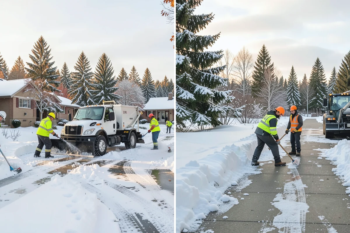 Retail Store Snow Plowing in Des Moines, King County, WA - Set a pre-open completion time based on your store hours