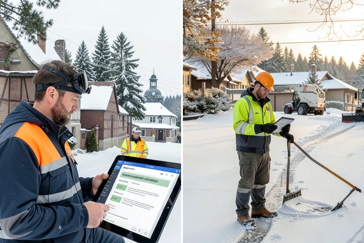 Retail Store Snow Plowing in DuPont, Pierce County, WA - Set a pre-open completion time based on your store hours