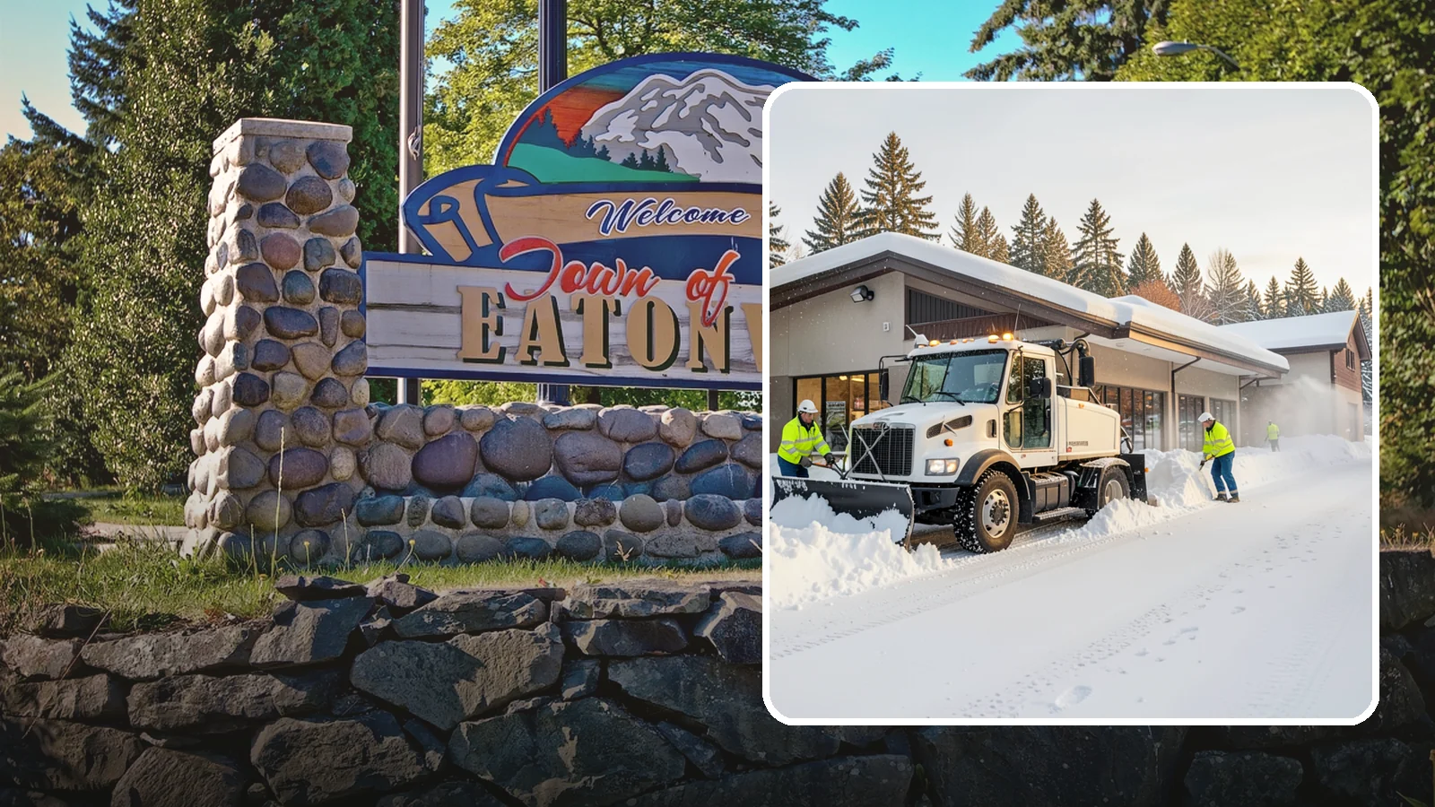 Retail Store Snow Plowing in Eatonville, Pierce County, WA - We plow retail storefronts and customer lots before open so shoppers reach your doors on safe, clear pavement.