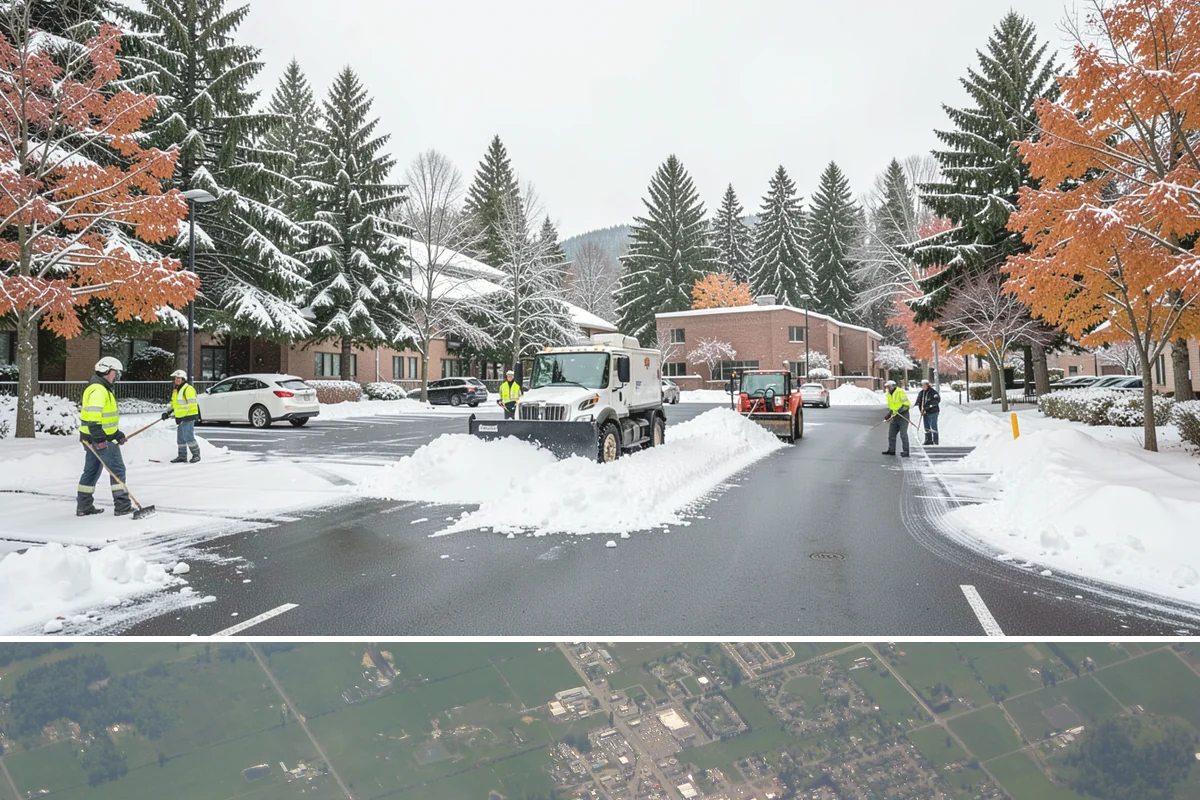 Retail Store Snow Plowing in Enumclaw, King County, WA - Line up service before the holiday shopping season so a surprise storm never closes your doors.