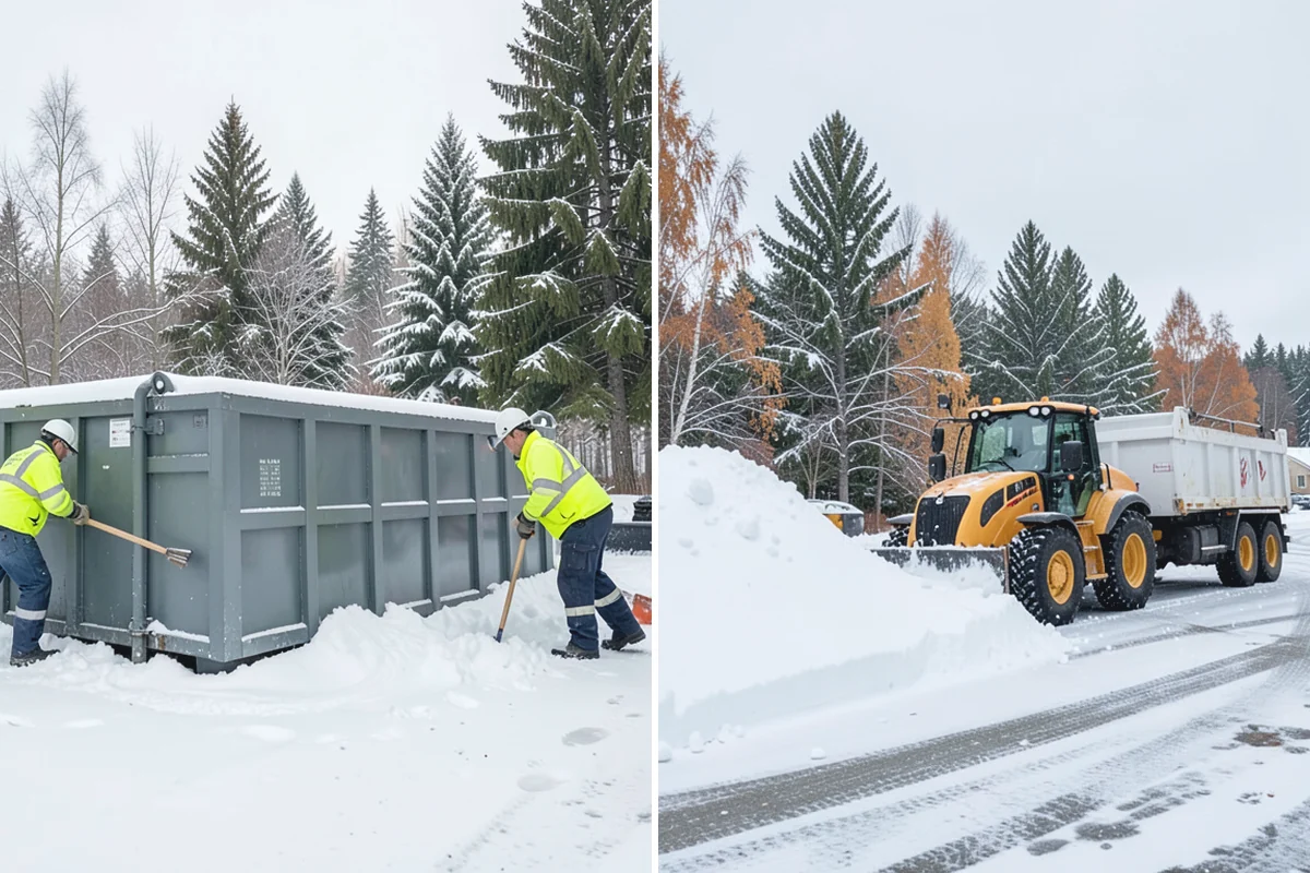Retail Store Snow Plowing in Hamilton, Skagit County, WA - Set a pre-open completion time based on your store hours