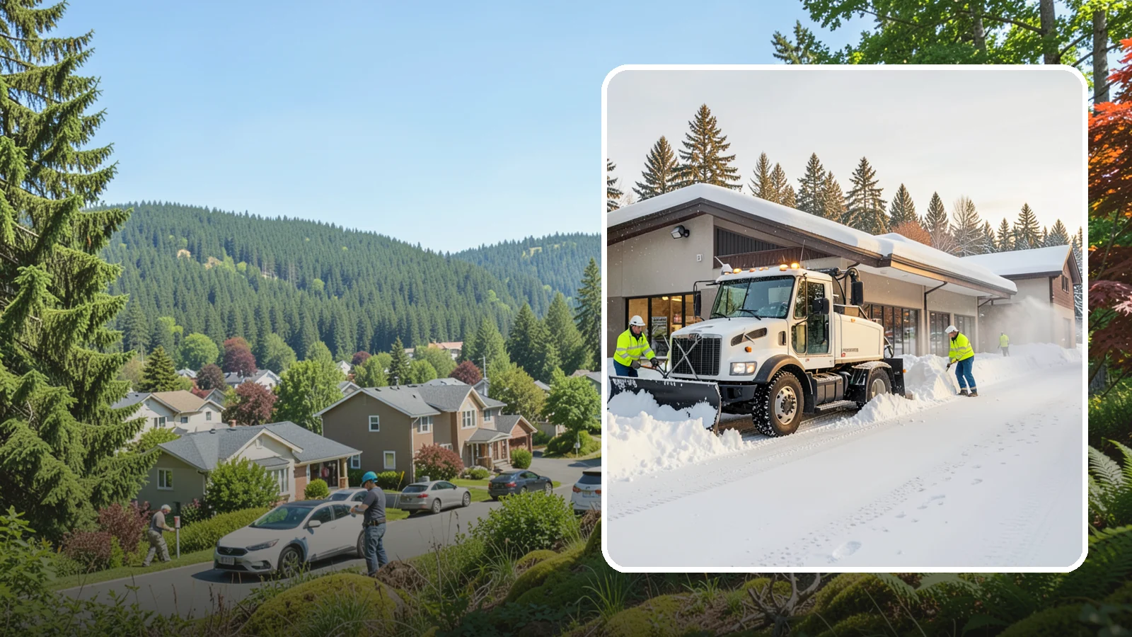 Retail Store Snow Plowing in Index, Snohomish County, WA - We plow retail storefronts and customer lots before open so shoppers reach your doors on safe, clear pavement.