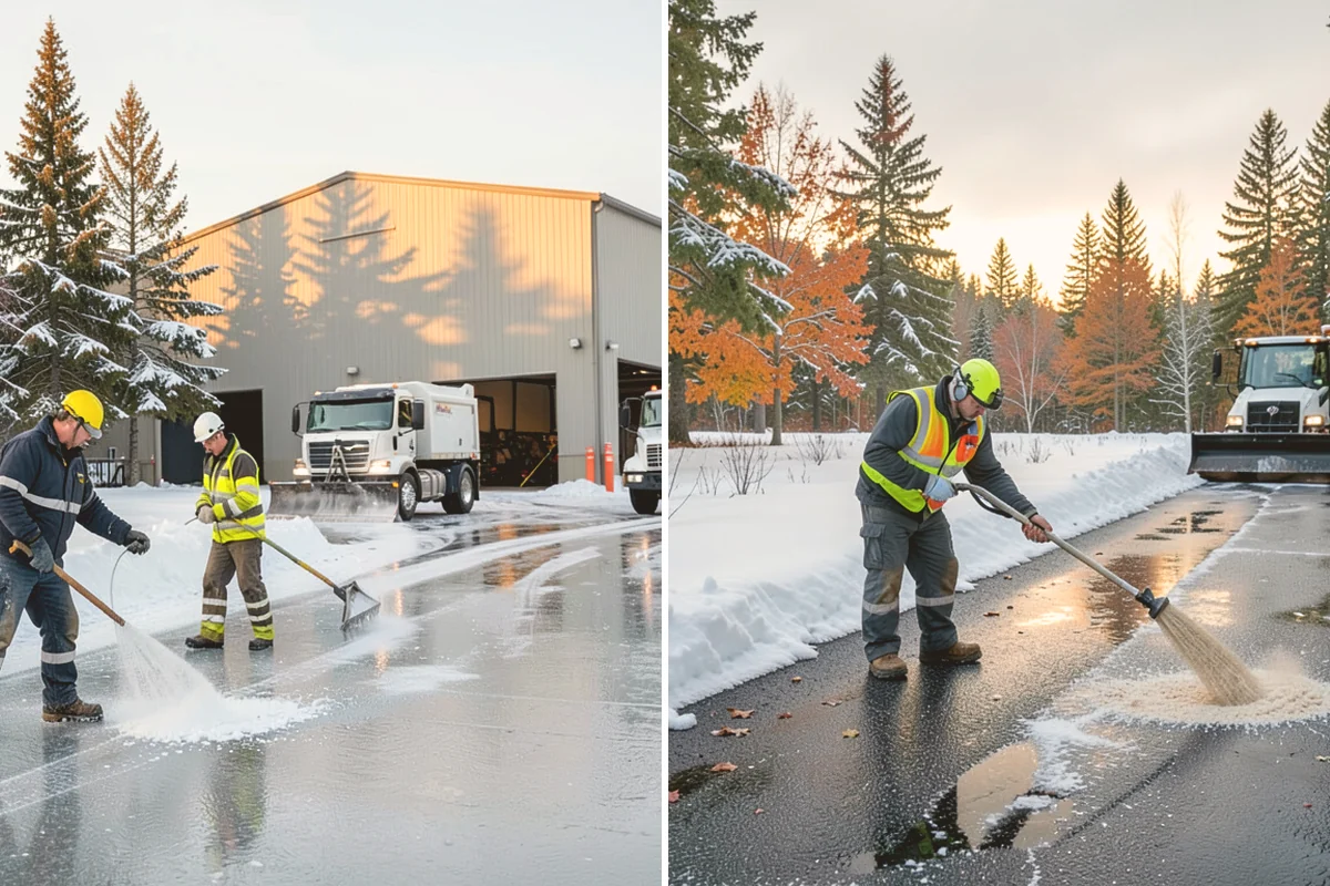 Retail Store Snow Plowing in Index, Snohomish County, WA - Set a pre-open completion time based on your store hours