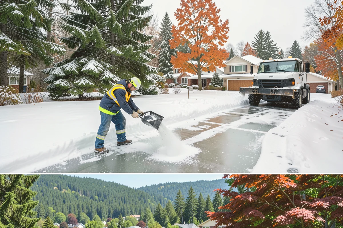 Retail Store Snow Plowing in Index, Snohomish County, WA - Line up service before the holiday shopping season so a surprise storm never closes your doors.