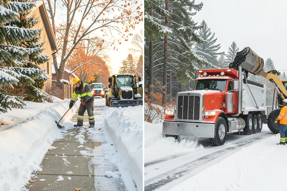 Retail Store Snow Plowing in Issaquah, King County, WA - Set a pre-open completion time based on your store hours
