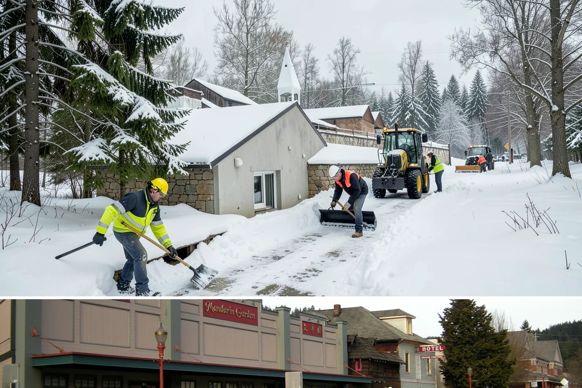 Retail Store Snow Plowing in Issaquah, King County, WA - Line up service before the holiday shopping season so a surprise storm never closes your doors.