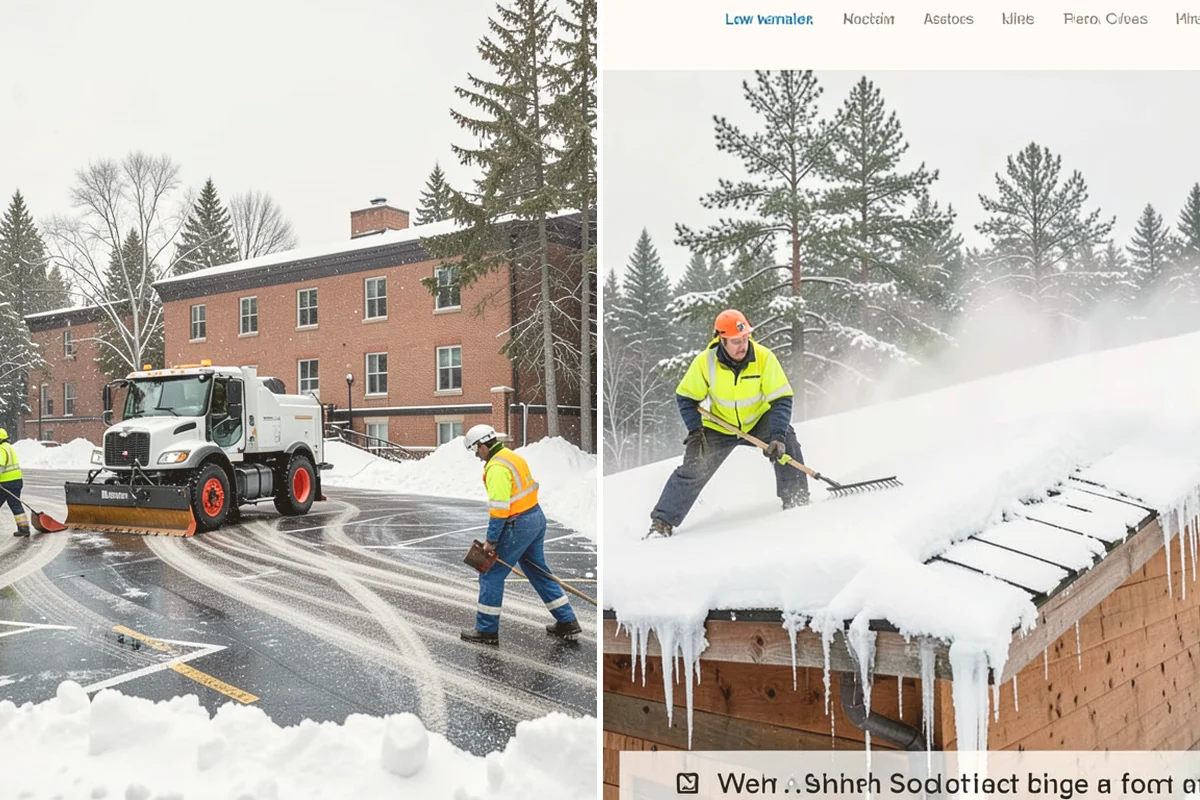 Retail Store Snow Plowing in Kent, King County, WA - Set a pre-open completion time based on your store hours