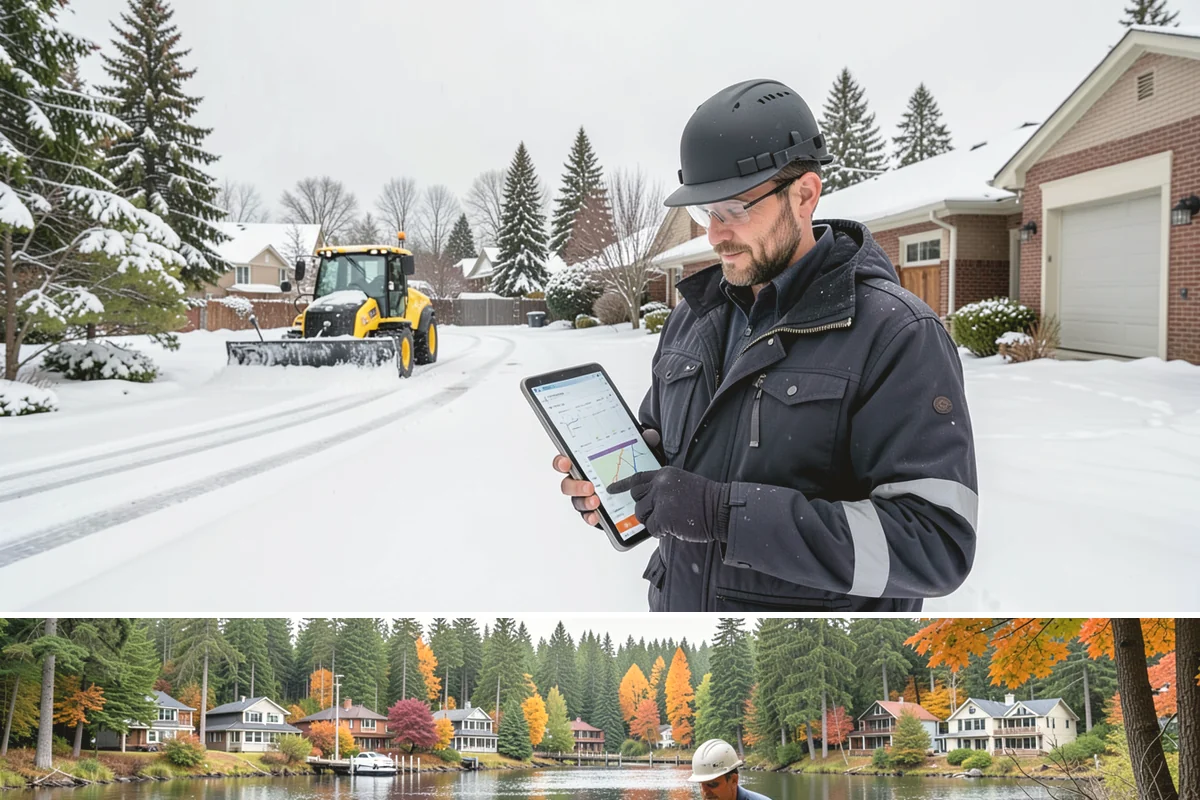 Retail Store Snow Plowing in La Conner, Skagit County, WA - Line up service before the holiday shopping season so a surprise storm never closes your doors.