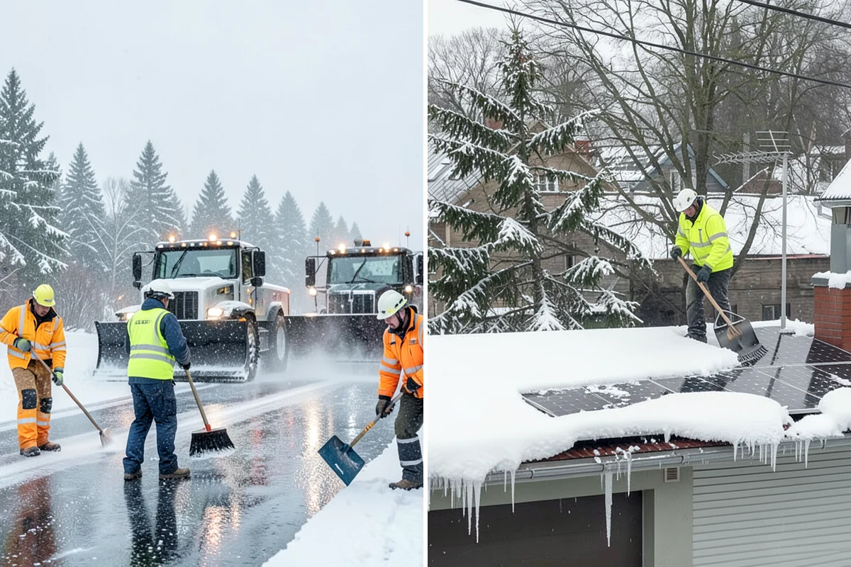 Retail Store Snow Plowing in Lake Forest Park, King County, WA - Set a pre-open completion time based on your store hours