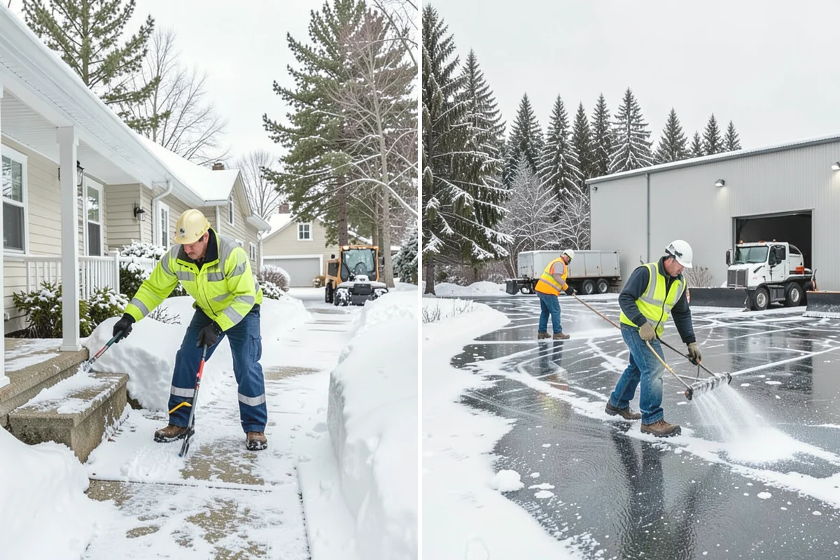 Retail Store Snow Plowing in Lake Stevens, Snohomish County, WA - Set a pre-open completion time based on your store hours