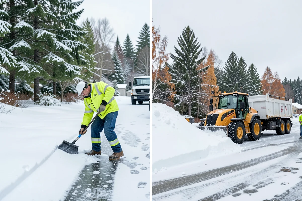 Retail Store Snow Plowing in Lyman, Skagit County, WA - Set a pre-open completion time based on your store hours
