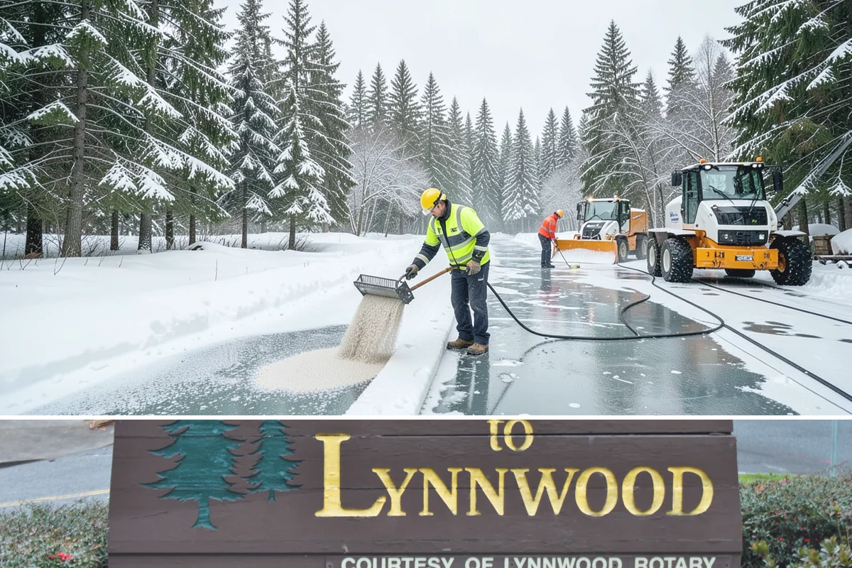 Retail Store Snow Plowing in Lynnwood, Snohomish County, WA - Line up service before the holiday shopping season so a surprise storm never closes your doors.