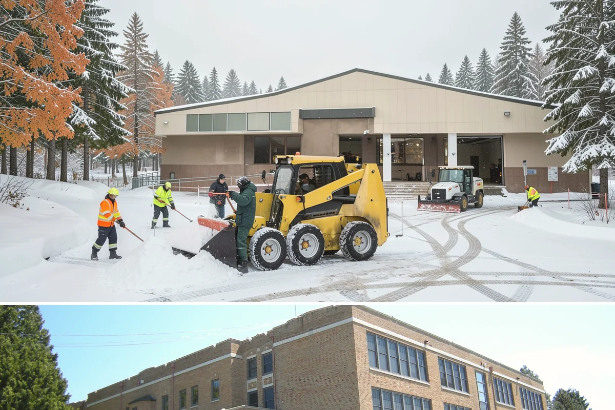 Retail Store Snow Plowing in Maple Valley, King County, WA - Line up service before the holiday shopping season so a surprise storm never closes your doors.