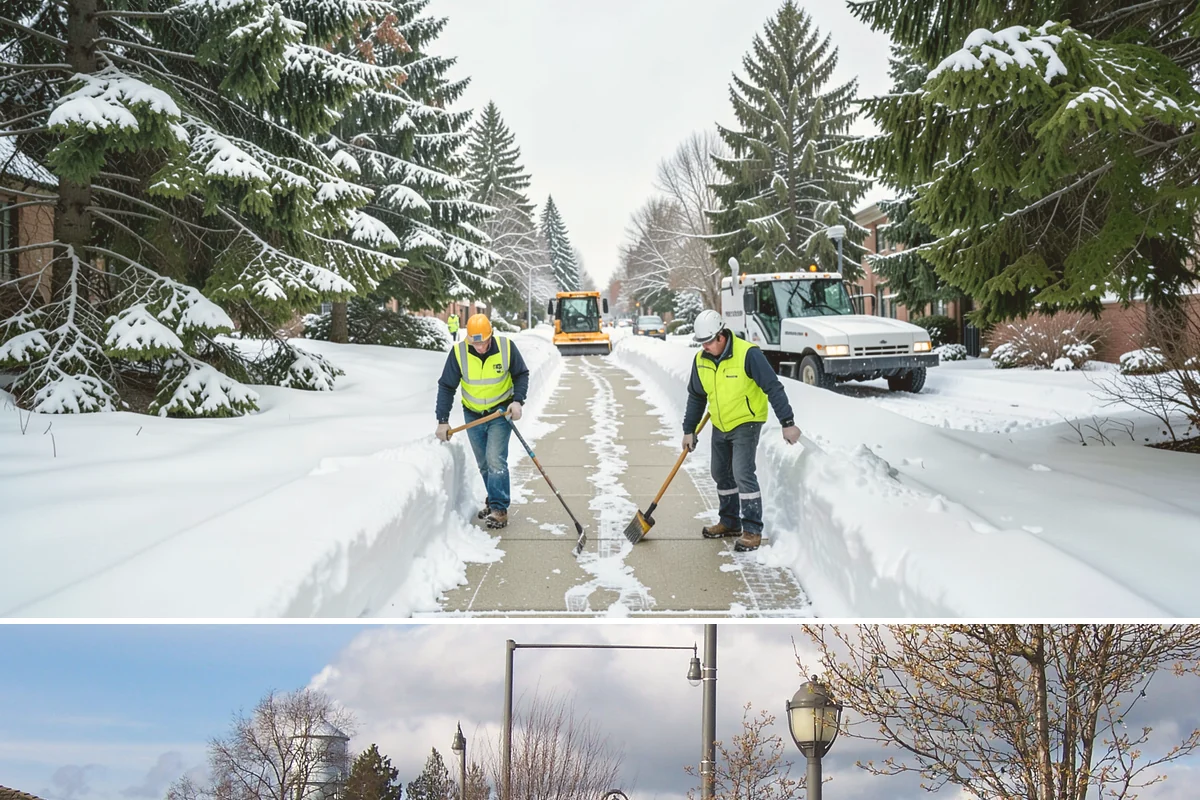 Retail Store Snow Plowing in Marysville, Snohomish County, WA - Line up service before the holiday shopping season so a surprise storm never closes your doors.