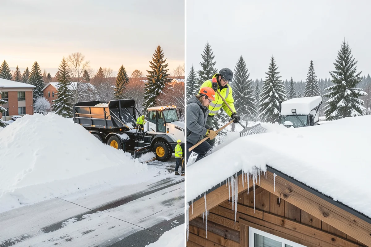Retail Store Snow Plowing in Mercer Island, King County, WA - Set a pre-open completion time based on your store hours