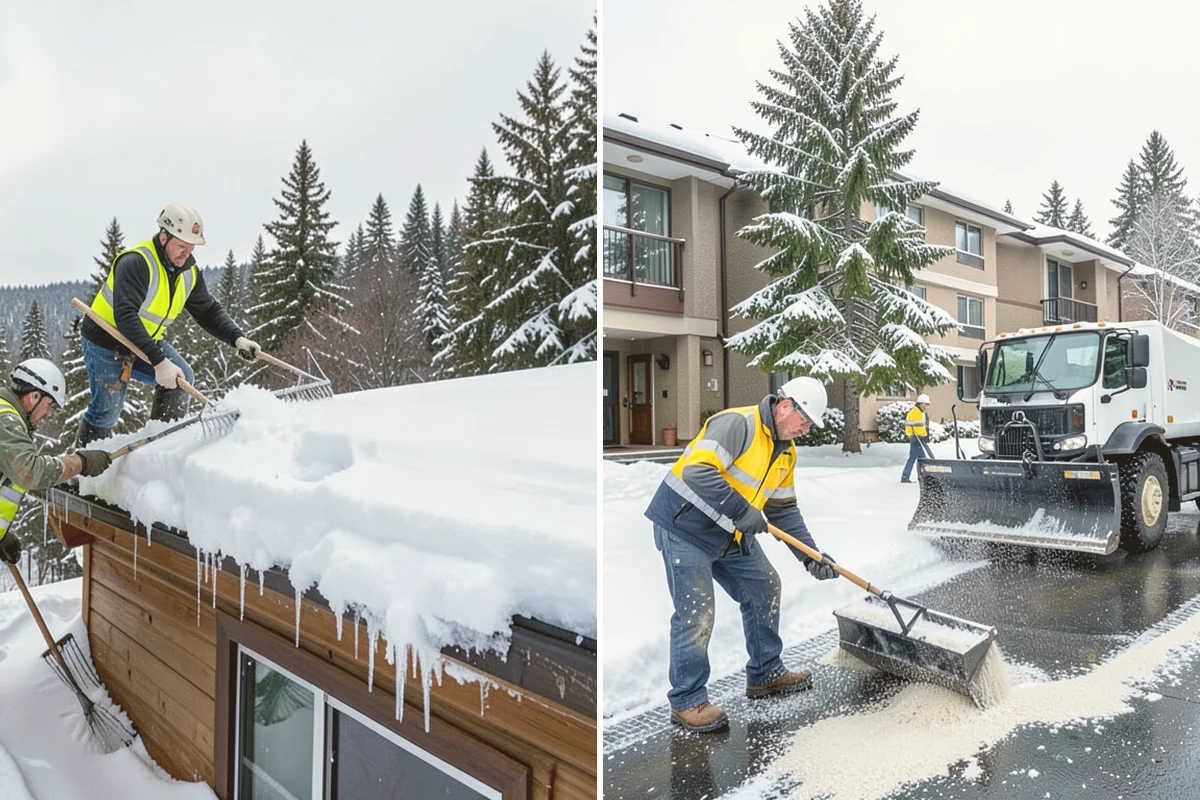 Retail Store Snow Plowing in Mount Vernon, Skagit County, WA - Set a pre-open completion time based on your store hours